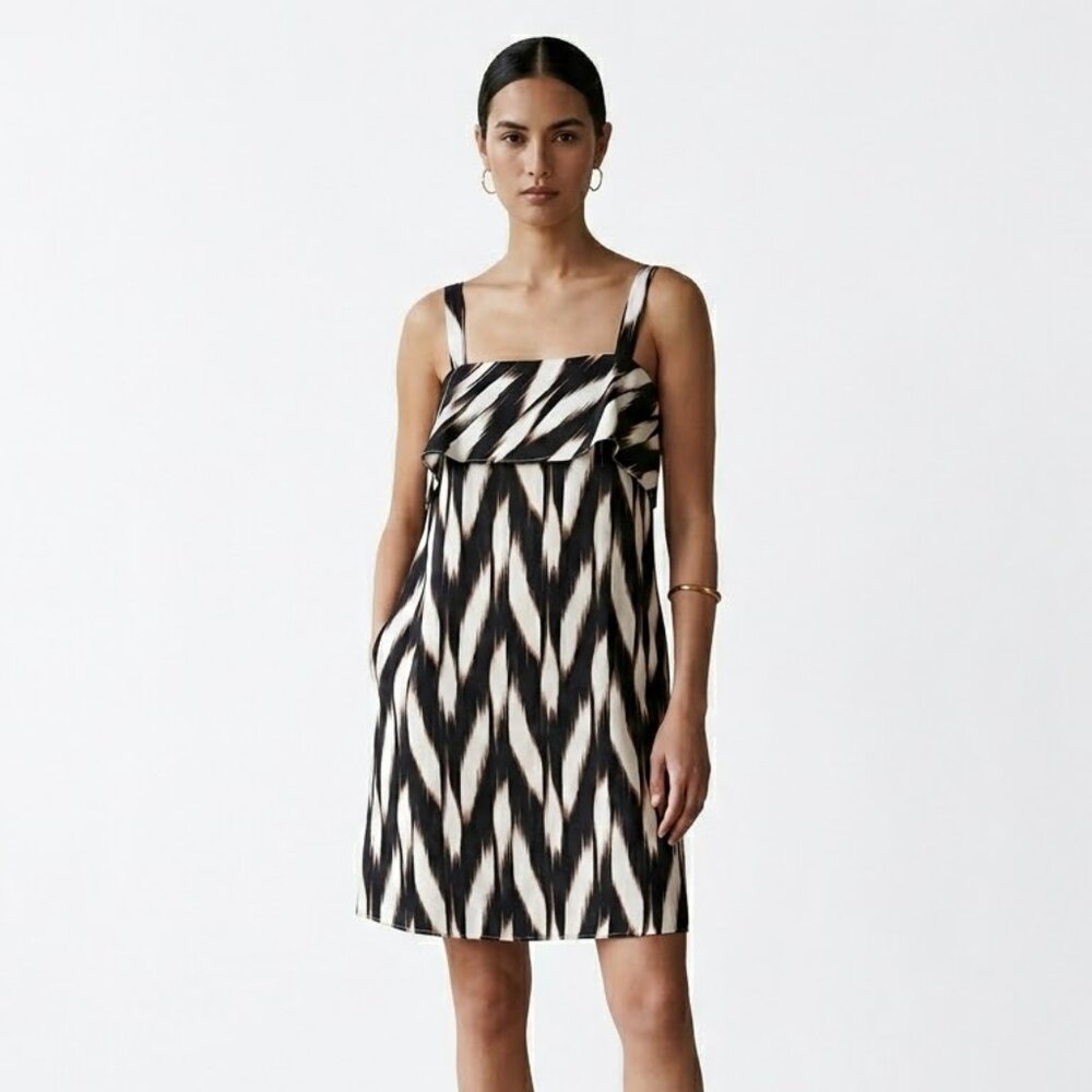 Banana Republic Stretch Linen Mini Dress Size 18 New with tag